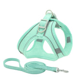 Reflective Breathable Cat Dog Pet Chest Harness & Leash - Weriion