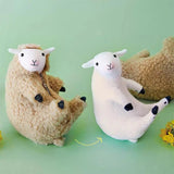 Removable Fur Lamb Plush Toy Doll Stuffed Animal - Weriion