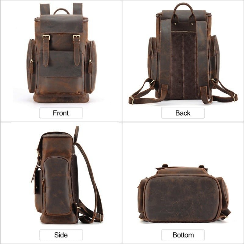 Retro Men's Backpacks For Large - Capacity Travel - Weriion