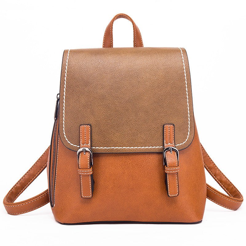 Retro Unisex Contrast Backpack - Weriion