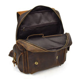 Retro Waterproof Leather Backpack For Men - Weriion