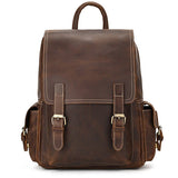 Retro Waterproof Leather Backpack For Men - Weriion