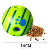 Rolling Sounding Leaking Dog Food Dispensing Balls Toys - Weriion