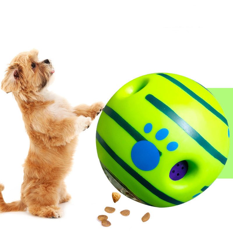 Rolling Sounding Leaking Dog Food Dispensing Balls Toys - Weriion