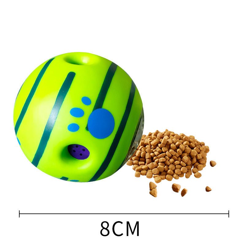 Rolling Sounding Leaking Dog Food Dispensing Balls Toys - Weriion