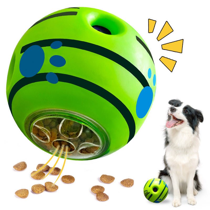 Rolling Sounding Leaking Dog Food Dispensing Balls Toys - Weriion