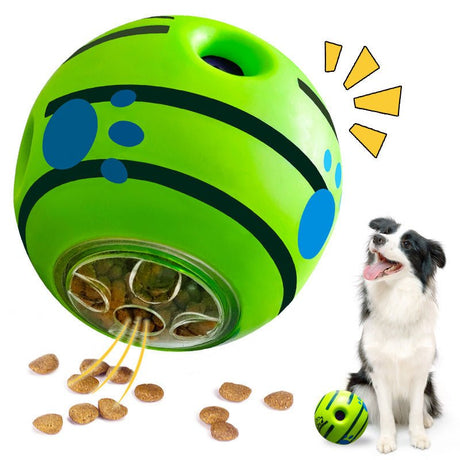 Rolling Sounding Leaking Dog Food Dispensing Balls Toys - Weriion