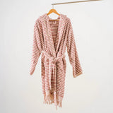 Fluffy And Absorbent Pink Bathrobe Housecoat