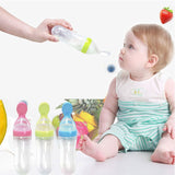 Safe Newborn Baby Toddler Spoon Feeding Milk Bottle - Weriion