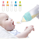 Safe Newborn Baby Toddler Spoon Feeding Milk Bottle - Weriion