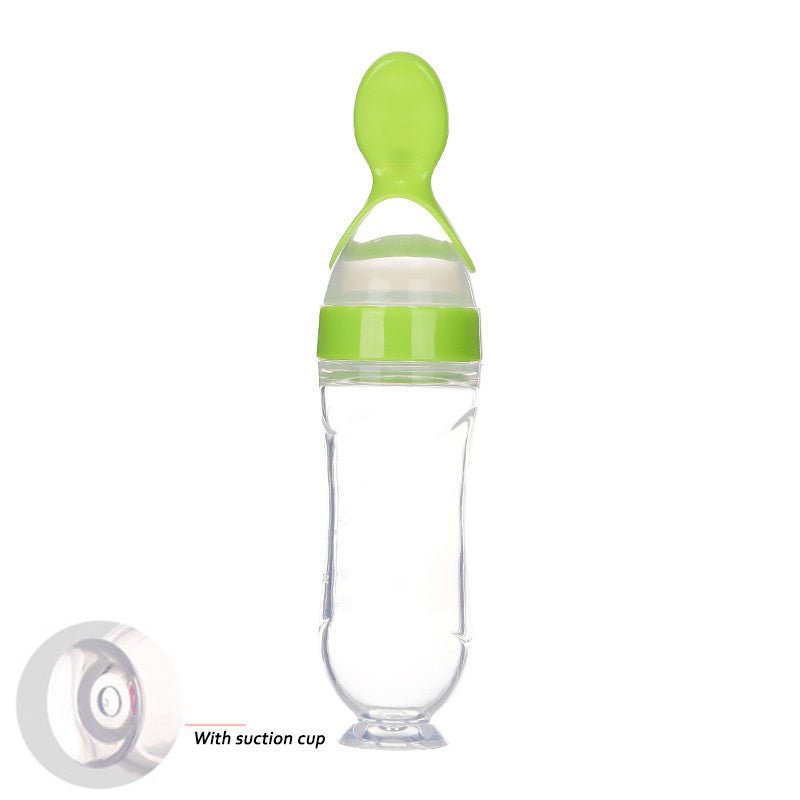 Safe Newborn Baby Toddler Spoon Feeding Milk Bottle - Weriion