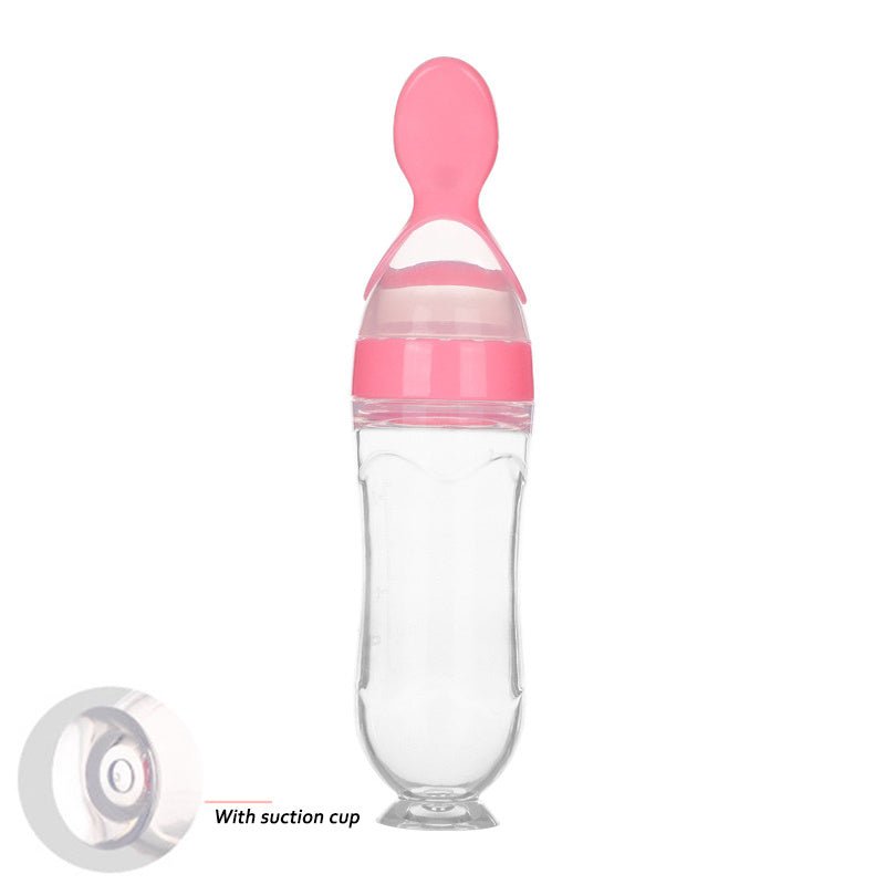 Safe Newborn Baby Toddler Spoon Feeding Milk Bottle - Weriion