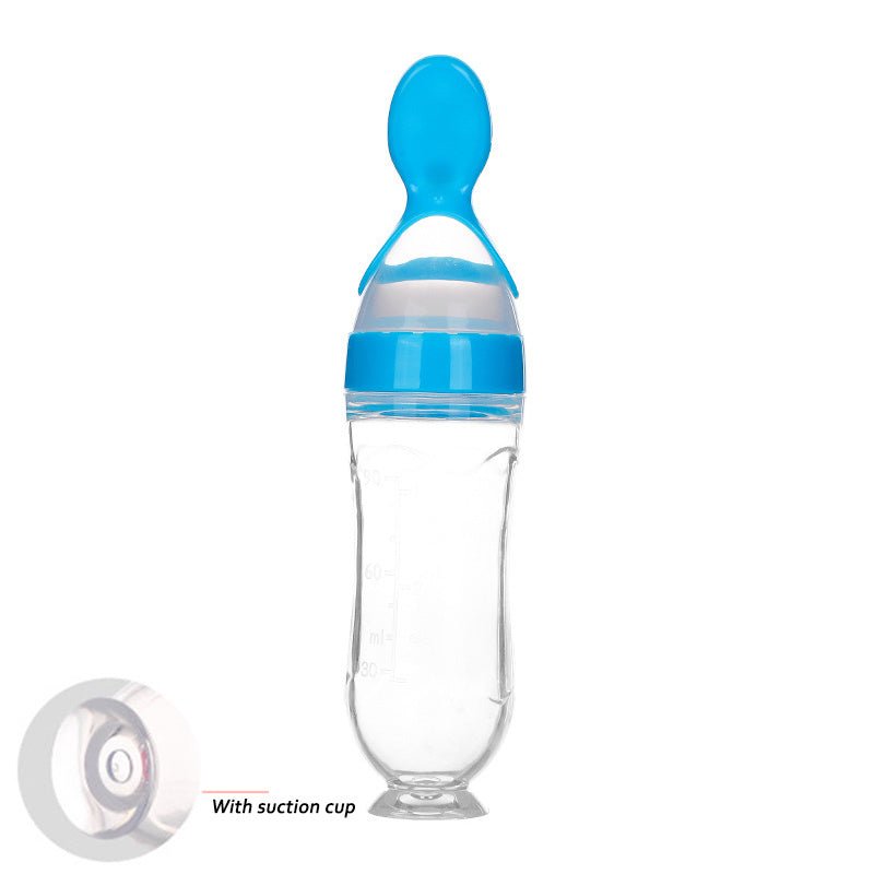 Safe Newborn Baby Toddler Spoon Feeding Milk Bottle - Weriion