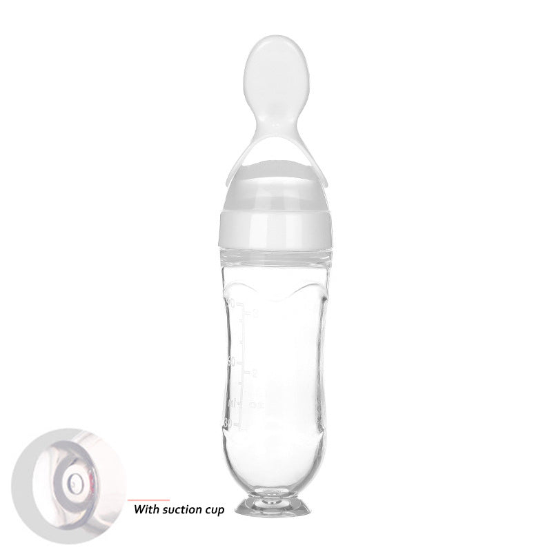 Safe Newborn Baby Toddler Spoon Feeding Milk Bottle - Weriion