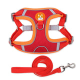 Safe Reflective Dog Pet Harness With Leash - Weriion