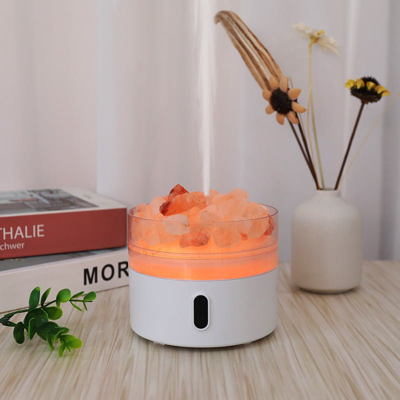 Salt Stone Lamp Essential Oil Aroma Diffuser Air Humidifier - Weriion