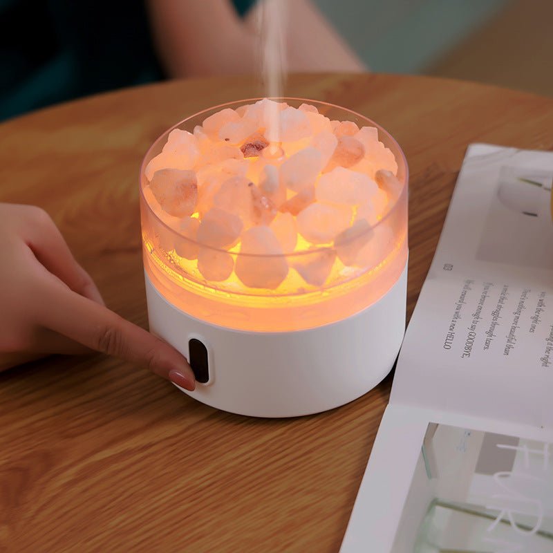 Salt Stone Lamp Essential Oil Aroma Diffuser Air Humidifier - Weriion