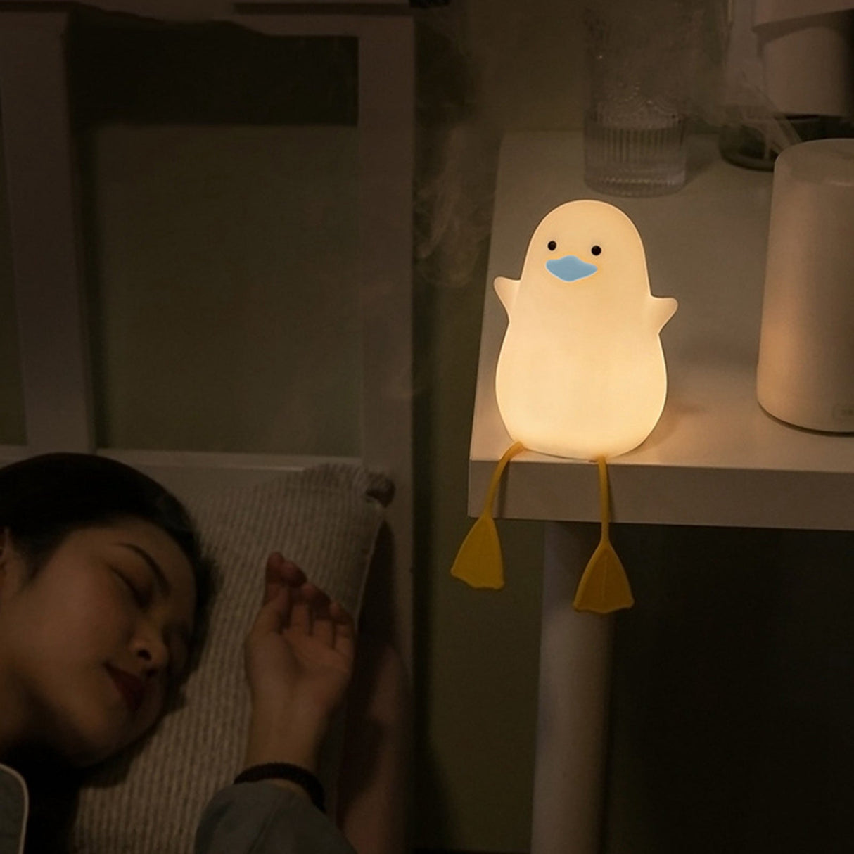 Seagull Silicone Night Light Soothing Animal Lamp For Kids Baby Adults - Weriion