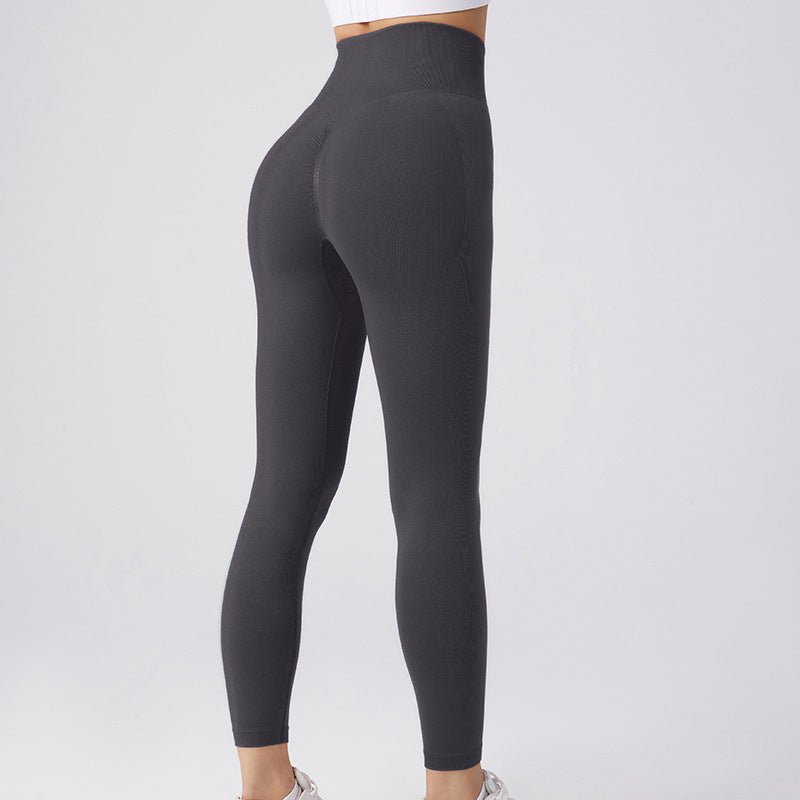 Seamless Leggings Yoga Pants Tummy Control Workout Running Tights For Women - Weriion