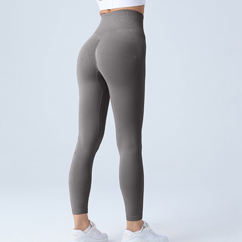 Seamless Leggings Yoga Pants Tummy Control Workout Running Tights For Women - Weriion