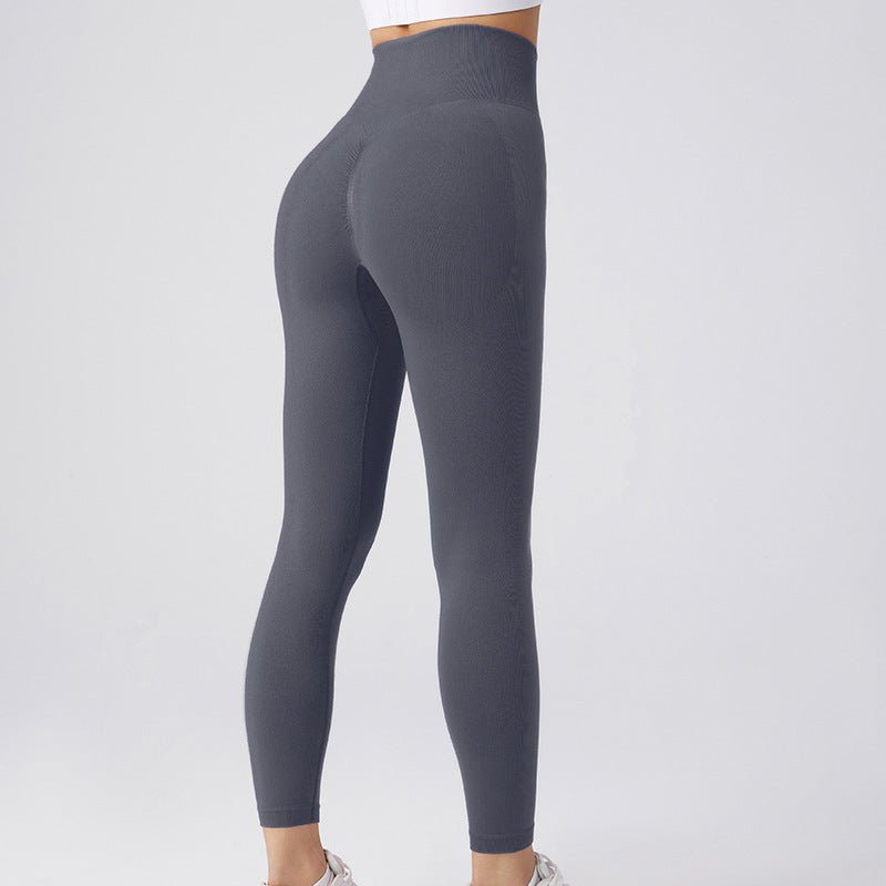 Seamless Leggings Yoga Pants Tummy Control Workout Running Tights For Women - Weriion