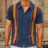 Short Sleeve Knitted Summer Polo Shirt - Weriion