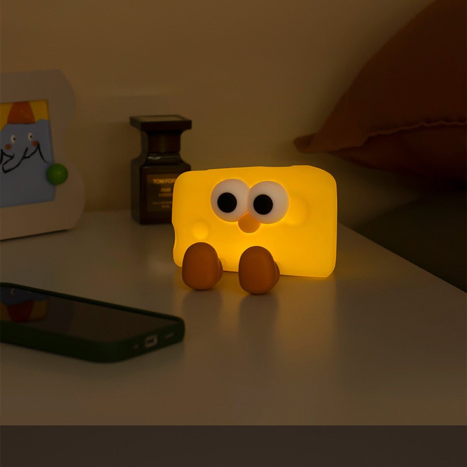 Silicone Cheese Small Night Lamp Cute Home Decor - Weriion