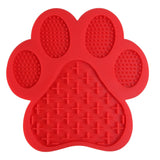 Silicone Dog Paw Shaped Pet Lick Pad Dog Food Bowl - Weriion