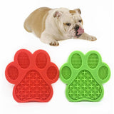 Silicone Dog Paw Shaped Pet Lick Pad Dog Food Bowl - Weriion