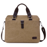 Simple Fashion Canvas Briefcase Shoulder Bag For Men - Weriion