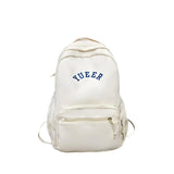 Simple Unisex School Work Backpack With Multiple Pockets - Weriion