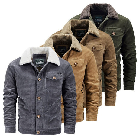 Single Breasted Warm Winter Autumn Jacket For Men - Weriion