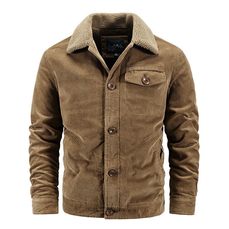 Single Breasted Warm Winter Autumn Jacket For Men - Weriion