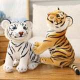 Sitting Tiger Dolls Stuffed Animals Plush Toys - Weriion