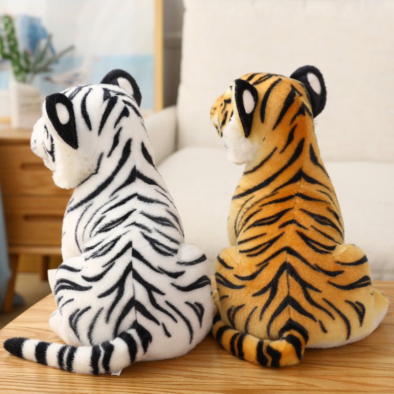 Sitting Tiger Dolls Stuffed Animals Plush Toys - Weriion