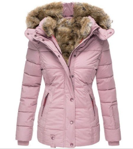 Slim - Fit Warm Hooded Winter Jacket With Fur For Women - Weriion