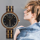 Slim Solid Wooden Watch For Women - Weriion