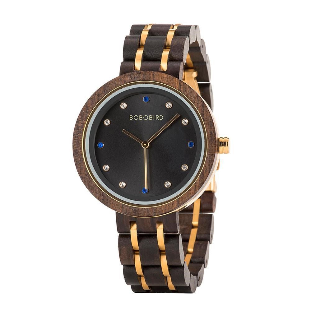 Slim Solid Wooden Watch For Women - Weriion