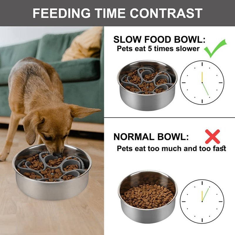 Slow Feeding Silicone Pet Dog Bowls - Weriion