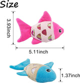 Small Plush PP Cotton Cat Fish Toys - Weriion