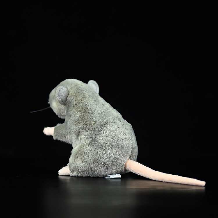 Small Standing Grey Mouse Stuffed Animal Plush Toy Doll - Weriion