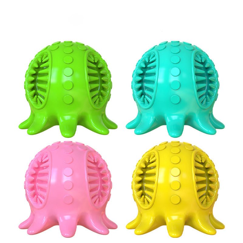 Small Standing Octopus Dog Chew Toys For Cleaning Teeth & Prevent Boredom - Weriion