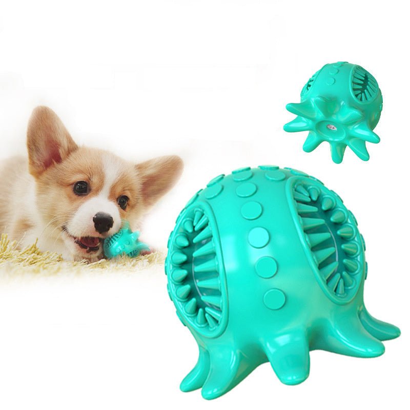 Small Standing Octopus Dog Chew Toys For Cleaning Teeth & Prevent Boredom - Weriion