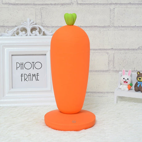 Small Table Night Lamp Creative Cartoon Carrot USB Rechargeable Desk Lamp - Weriion