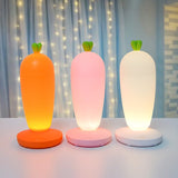 Small Table Night Lamp Creative Cartoon Carrot USB Rechargeable Desk Lamp - Weriion