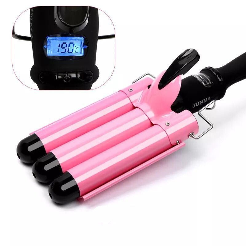 Small Three - Tube Electric Curling Iron - Weriion