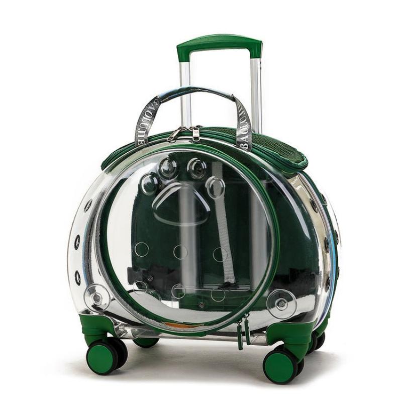 Small Transparent Pet Trolley Bag - Weriion