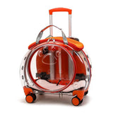 Small Transparent Pet Trolley Bag - Weriion