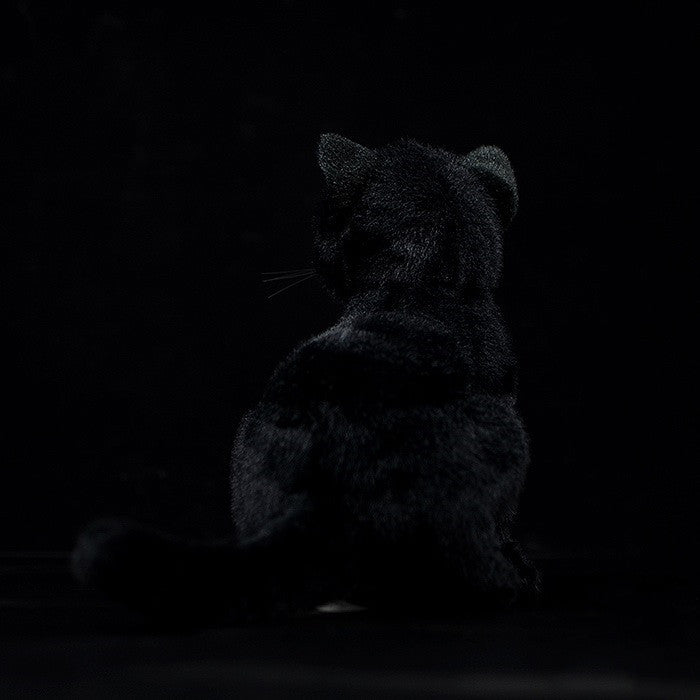 Soft Black Garden Cat Plush Toy - Weriion