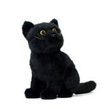 Soft Black Garden Cat Plush Toy - Weriion